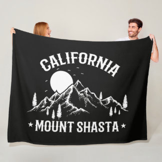 Couverture Polaire Voyage à Mount Shasta Californie vintage