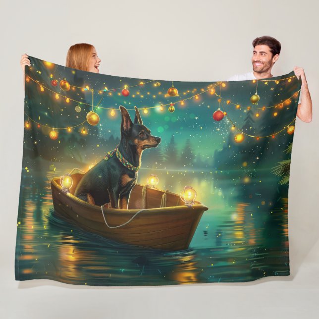 Couverture Polaire Voyage de Noël de la fête de Kelpie australien (En situation)