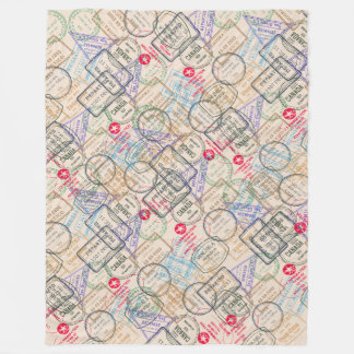 Couverture Polaire Voyage de timbres de passeport
