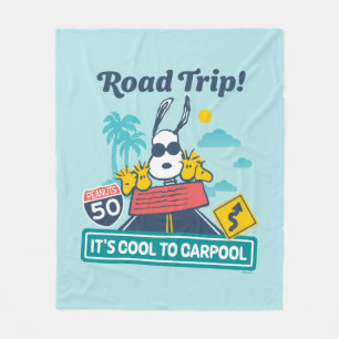 Couverture Polaire Voyage sur route cacahuètes C'est Cool au covoit