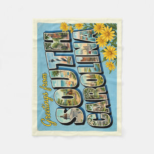 Couverture Polaire Voyage Vintage en Caroline du Sud