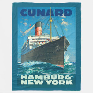 Couverture Polaire VOYAGE vintage OCEAN LINER
