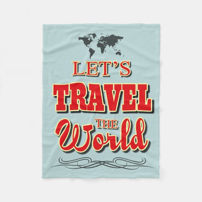 Couverture Polaire Voyageons dans le monde (Devant)
