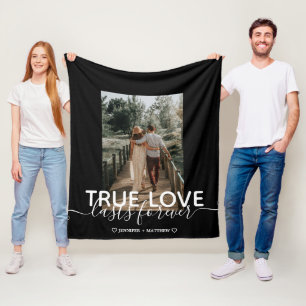 Couverture Polaire Vrai Love Mariage Couple photo Blanket