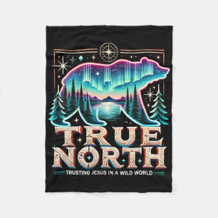 Couverture Polaire Vrai Nord Comp Ours Christianisme Plein air Foi Ét