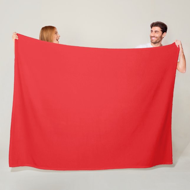 Couverture Polaire Vraiment Rouge (En situation)