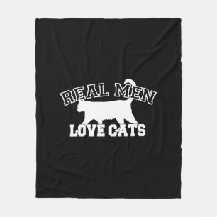 Couverture Polaire Vrais chats d'amour d'hommes