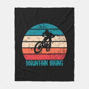 Couverture Polaire VTT Downhill Vintage Vélo de Montagne