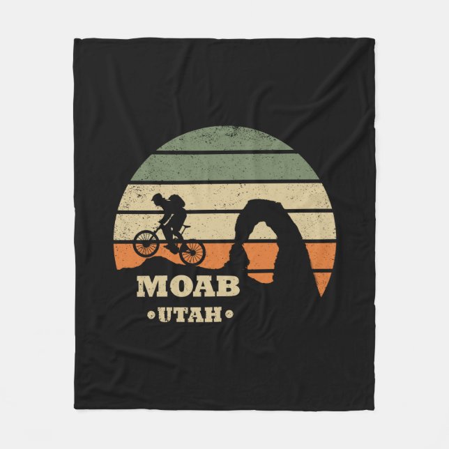 Couverture Polaire Vtt Moab - Vélo tout terrain dans l'Utah (Devant)