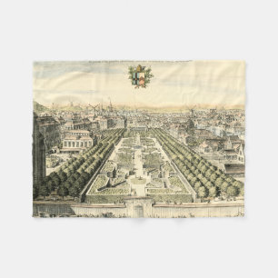 Couverture Polaire Vue aérienne de jardin formel par Éric Dahlbergh