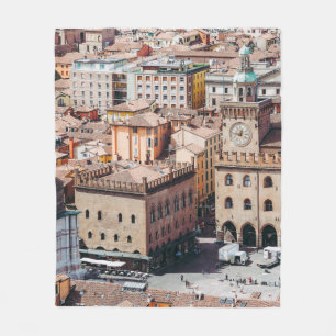 Couverture Polaire Vue aérienne de la Piazza Maggiore carré et San Pe