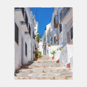 Couverture Polaire Vue aérienne de la ville blanche Frigiliana par be