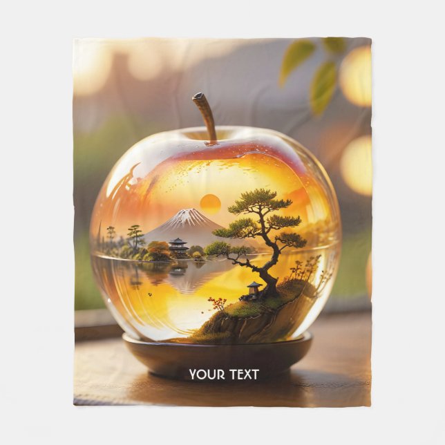 Couverture Polaire Vue Apple japonaise Imaginaire mignonne (Devant)
