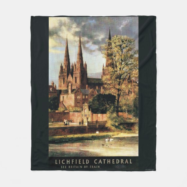 Couverture Polaire Vue de cathédrale de Lichfield (Devant)