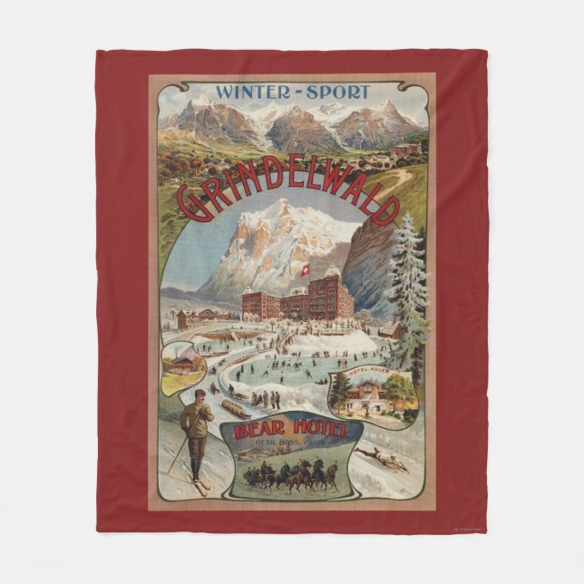 Couverture Polaire Vue de l'affiche promotionnelle d'hôtel d'ours (Devant)