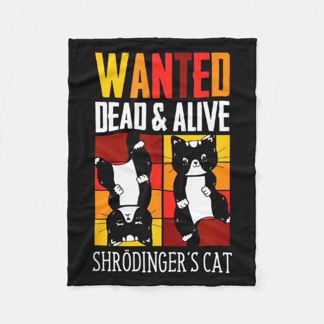 Couverture Polaire Wanted Dead And Alive Schrodinger's Cat Funny Phys (Devant)