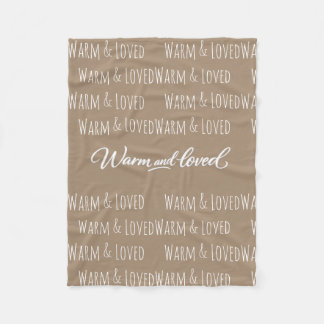 Couverture Polaire "Warm & Loved" Fleece Blanket