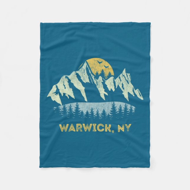 Couverture Polaire Warwick New York Mountain Sunset Sunrise Ny  (Devant)