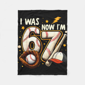 Couverture Polaire Was 6 7 birthday boy baseball funny 6 7 meme kids