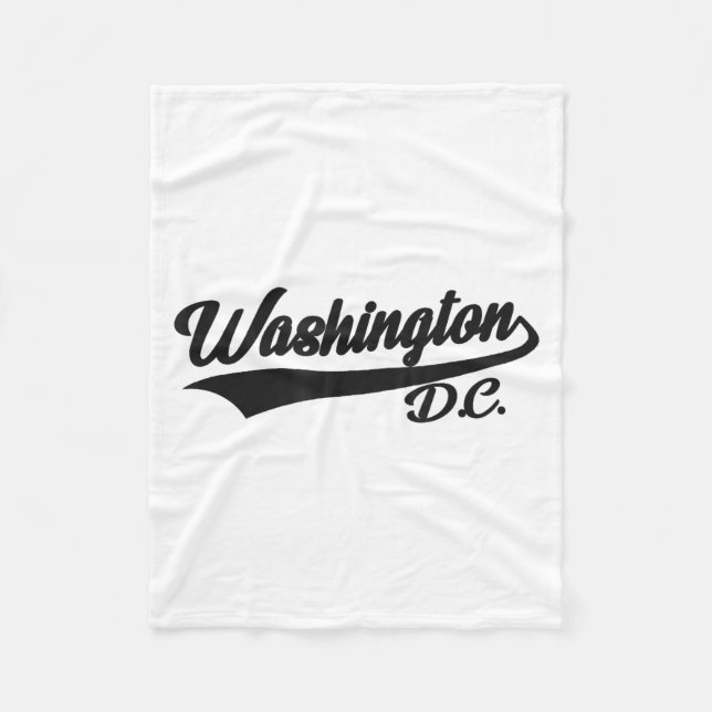 Couverture Polaire Washington Dc - Athletic_throwback Design - Clic  (Devant)