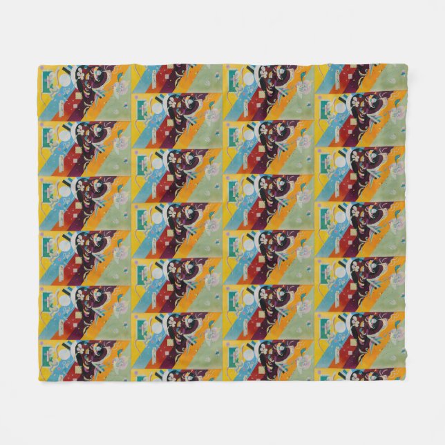 Couverture Polaire Wassily Kandinsky Composition 9 Peinture Abstraite (Devant (Horizontal))