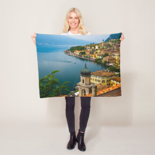 Couverture Polaire Water San Benedetto Church Lake Garda, Italy