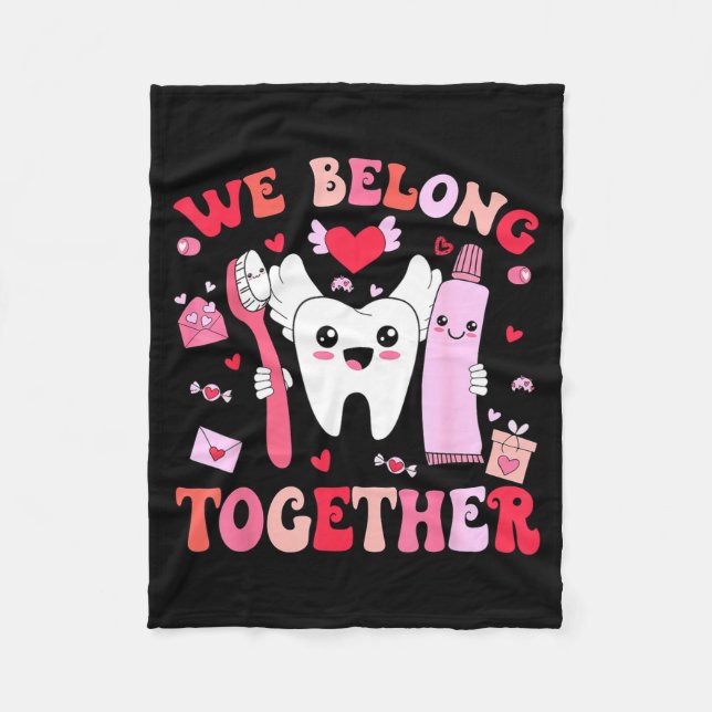 Couverture Polaire We Belong Together Dental Valentines's Day Dental  (Devant)