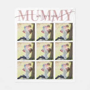 Couverture Polaire We Love Mummy Personalized Mother's Day Cadeau