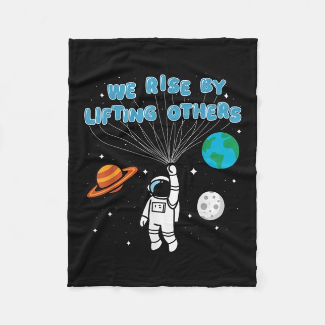 Couverture Polaire We Rise By Lifting Others Motivational Quote Insra (Devant)