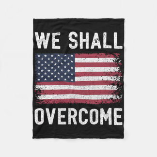 Couverture Polaire We Shall Overcome Protest American Flag 