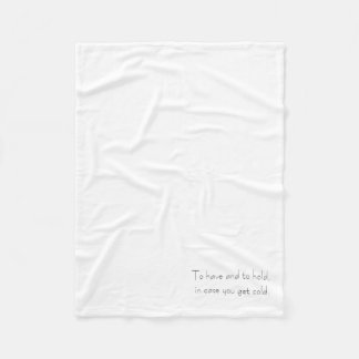 Couverture Polaire Wedding Favor Blanket