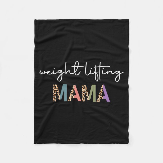 Couverture Polaire Weightlifting Mama Women Gift - Funny Weightlifter (Devant)
