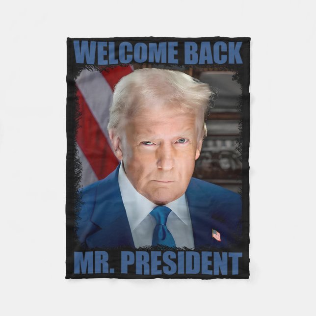 Couverture Polaire Welcome Ck Mr President Donald Trump Inauguration  (Devant)