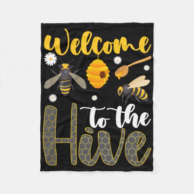 Couverture Polaire Welcome To The Hive Bee Teacher Back To School  (Devant)
