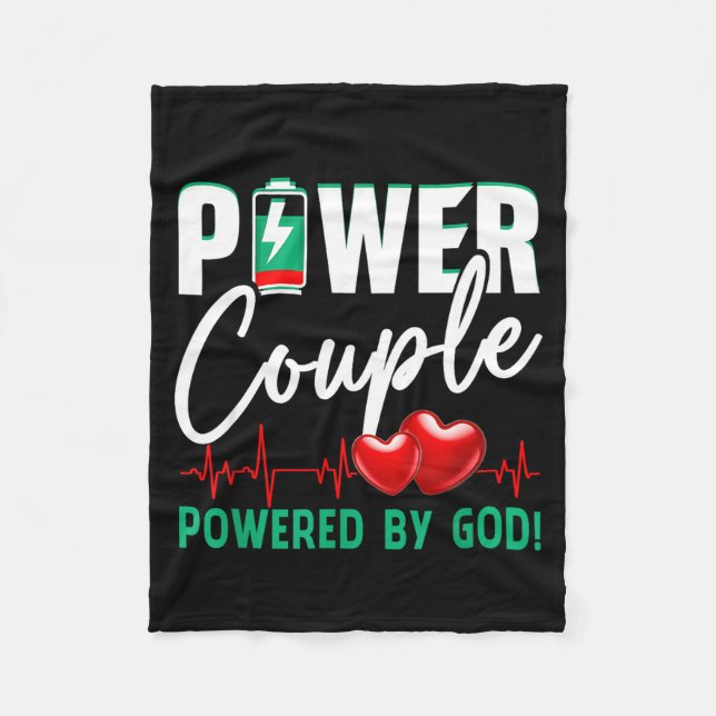 Couverture Polaire Wer Couple Wered-by God Christian Couples Valentin (Devant)