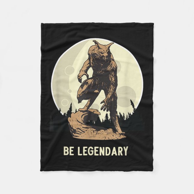 Couverture Polaire Werewolf Be Legendary Motivational Insrational  (Devant)