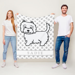 Couverture Polaire West Highland White Terrier Cartographie Chien et