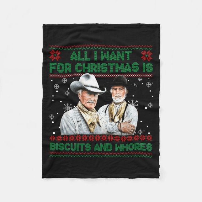 Couverture Polaire Western Biscuits And S Christmas Quote  (Devant)