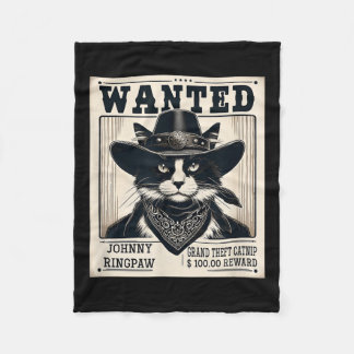 Couverture Polaire Western Cat Cowboy Muchshot Recherché