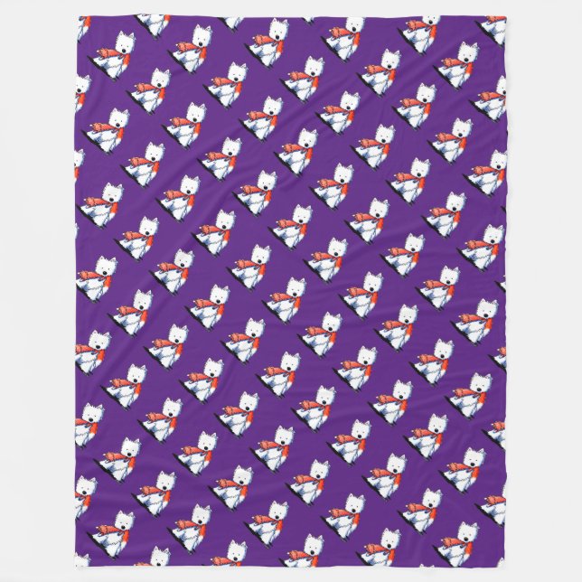 Couverture Polaire Westies Fox Toy (Devant)