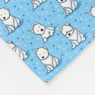 Couverture Polaire Westies KiniArt