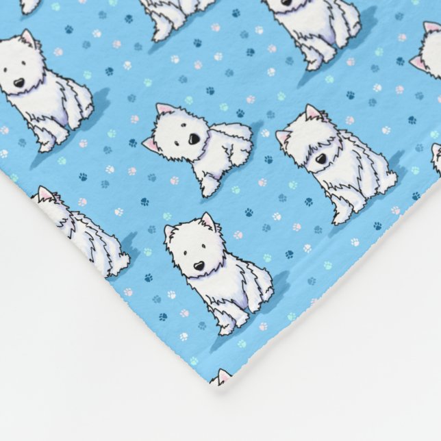 Couverture Polaire Westies KiniArt (Coin)