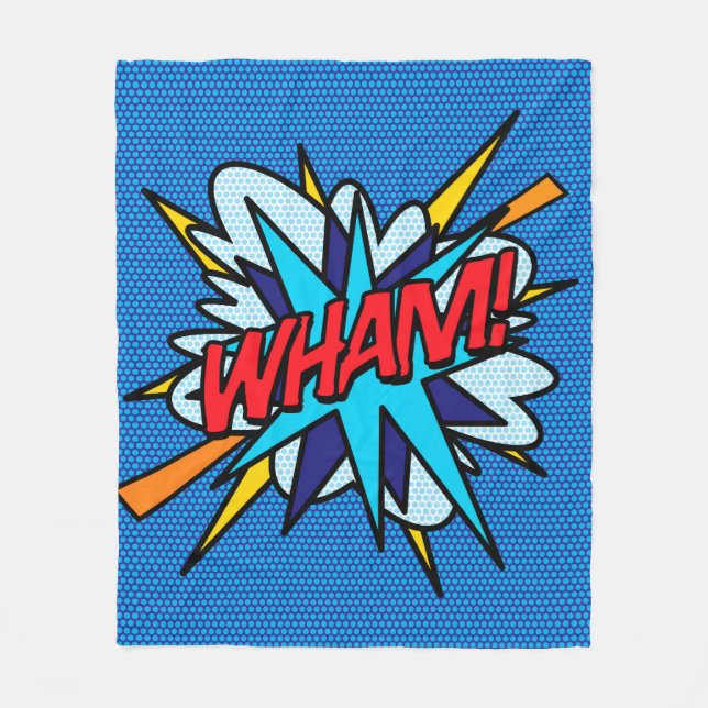 Couverture Polaire WHAM Fun Retro Comic Book Pop Art (Devant)