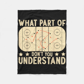 Couverture Polaire What Part Of Hockey Don't You Understand Hockey Pl