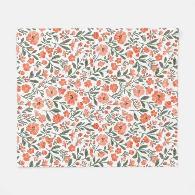 Couverture Polaire Whispering blossoms of grace (Devant (Horizontal))