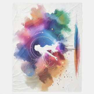 Couverture Polaire Whispers d'une âme arc-en-ciel