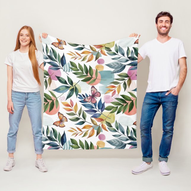 Couverture Polaire Whispers papillon (En situation)