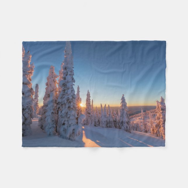 Couverture Polaire Whitefish, Montana (Devant (Horizontal))