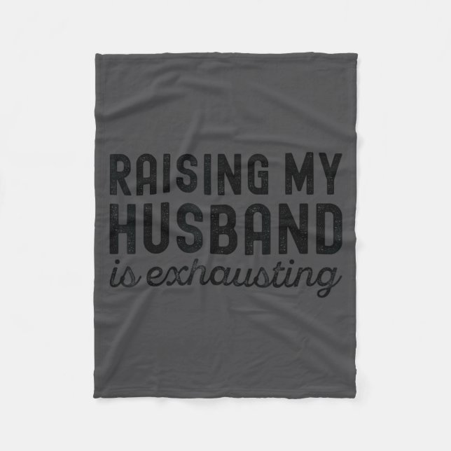 Couverture Polaire Wife Mom Raising Husband Exhausting (Devant)