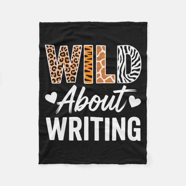 Couverture Polaire Wild About Writing For Creative Writers Fun Insrat (Devant)